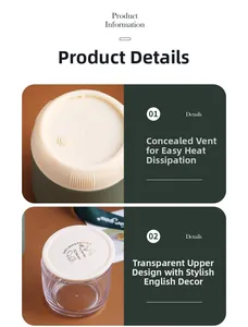 Détail du mug à soupe vert en acier 304 avec évent et compartiment supérieur transparent