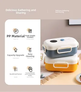 Smart temperature display lunch box made of food-grade PP material for easy cleaning