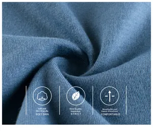 Macro shot of soft blue breathable cotton fabric with a smooth texture for kids' t-shirts