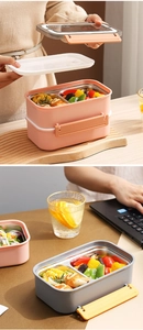 Détail de la boîte à lunch en acier inoxydable SUS 304 avec couvercle étanche et poignée