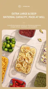 Macro view of transparent PET food containers with airtight purple seals on wood