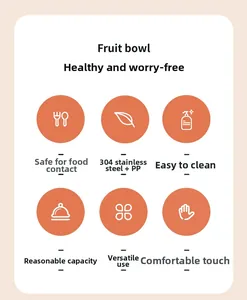 Détail des matériaux en acier inoxydable 304 et PP de qualité alimentaire du bol à soupe