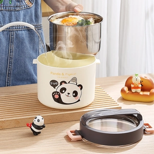 Boîte à déjeuner Panda en acier inoxydable 304 avec isolation thermique et poignée