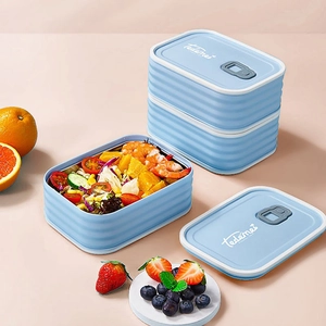 304 Stainless Steel Lunch Box Bento Container Leakproof Portable Sealing Lid With Air Vent For School Office Picnic