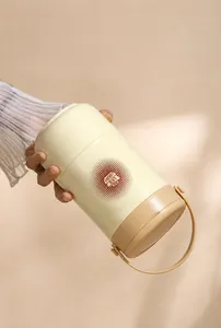 Leak-proof detail of the 304 stainless steel insulated soup cup with silicone seal