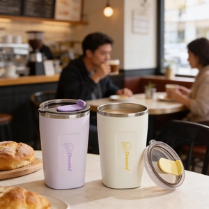 Ins Style 304 Stainless Steel Coffee Mug Vacuum Insulated Tumbler With Lid Portable Drinking Cup For Office Outdoor Daily Use