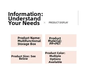 Gedetailleerde materiaalspecificatie en maattabel voor transparante make-up penseelhouder