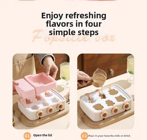 Step-by-step DIY guide for using animal-shaped silicone popsicle molds in the kitchen