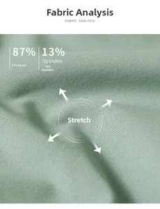 Détail macro du tissu de yoga vert clair extensible en 87% nylon et 13% élasthanne