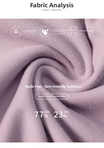 Macro del tessuto per pantaloncini da yoga viola in 77% nylon e 23% spandex spazzolato