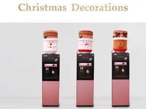 Funda para dispensador de agua de Navidad con Papá Noel, muñeco de nieve y diseños de reno