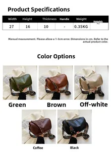 Guide des tailles pour sac à bandoulière en PU avec sangle ethnique et dimensions