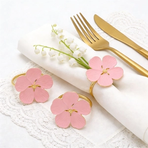 Portatovaglioli A Fiore In Lega Di Zinco Portatovagliolo Floreale Rosa Per Matrimonio Festa Decorazione Tavola Banchetto