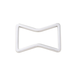 Polished silver butterfly leather coaster buckle minimalist tableware hardware accessory