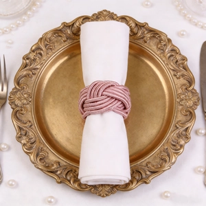 Woven Knot Napkin Ring Elegant Spherical Cord Napkin Buckle For Thanksgiving Wedding Hotel Table Decoration