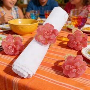 Servilletero de Planta Suculenta de PVC Minimalista Moderno Con Soporte de Estilo Ratán Tejido Para Decoración de Mesa Boda Banquete Fiesta