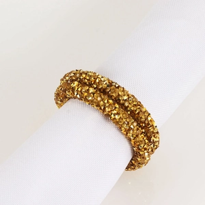 Rhinestone Napkin Rings Sparkling Zinc Alloy Crystal Napkin Buckles For Wedding Banquet Party Dining Table Decoration