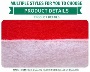 Macro detail of red and white non-woven fabric with durable stitching for chair covers