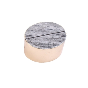 Modern marble and gold metal card holder stand for wedding table and office desks