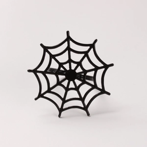 Schwarzer Spinnennetz-Serviettenring für festliche Halloween-Tischdekoration