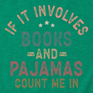 Detail of green heather fabric t-shirt with book quote print and soft texture