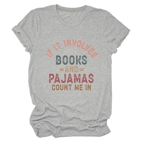 Close-up of gray cotton t-shirt fabric texture and vintage slogan print detail