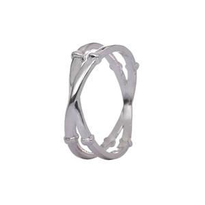 Hotel Zinc Alloy Bamboo Knot Double Ring Napkin Ring Electroplated Gold Silver Serviette Holder For Wedding Banquet Table Decoration