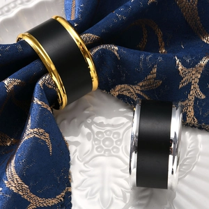 Moderne Metall Serviettenringe Gold Silber Roségold Halter Für Hochzeit Bankett Hotel Tischdekoration Minimalistisches Heim Esszimmer Zubehör