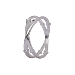 Hotel Zinc Alloy Bamboo Knot Double Ring Napkin Ring Electroplated Gold Silver Serviette Holder For Wedding Banquet Table Decoration