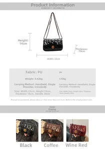 Tableau détaillé montrant dimensions, poids et coloris du sac en cuir huilé