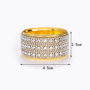 Golden napkin ring with sparkling rhinestones for elegant wedding and hotel table decor