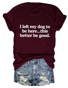 Detail of burgundy crew neck t-shirt with white text print paired with denim shorts