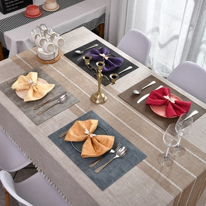 Shell butterfly napkin rings set with colorful napkins for wedding and hotel table decor