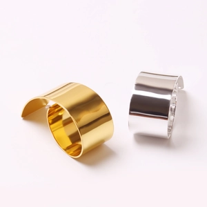 Spiral Shape Napkin Rings Zinc Alloy Electroplated Mirror Polished Metal Buckles For Dinner Wedding Hotel Table Decoration