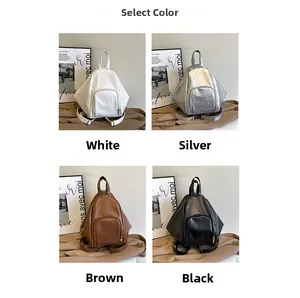Detailed four-color selection of geometric diamond-pattern backpacks in minimalist style