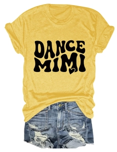 Flat lay of casual yellow t-shirt with heart print and ripped denim shorts set