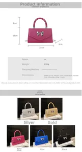 Detailed size specifications for glitter bow clutch with PU leather and chain strap