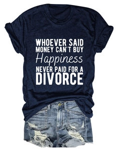 Flat lay of navy crew neck t-shirt with slogan and distressed denim shorts with ripped details