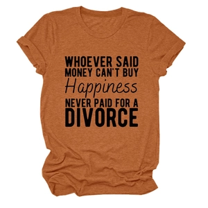 Detail of rolled cuffs and printed slogan on a slim-fit crewneck T-shirt in orange-red