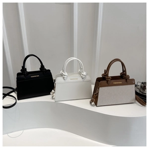 Detailed comparison of vintage crossbody bags in black, white, and brown canvas styles