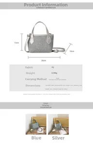 Guide des tailles détaillé du sac seau minimaliste avec dimensions et matériaux