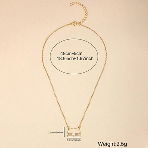 Detailed dimensions of the gold open book pendant necklace with lobster clasp and chain