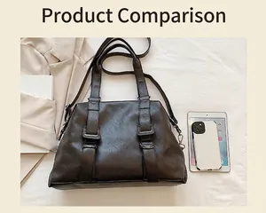 Macro view of large tote bag interior showing capacity for iPad and smartphone