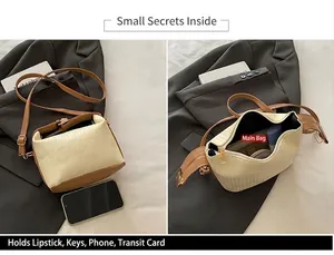 Detailed comparison of pleated crossbody bag exterior size and interior storage capacity