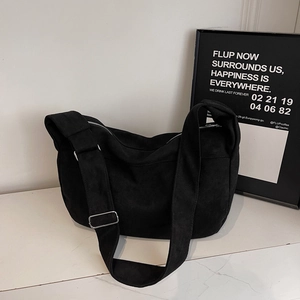 Women Large Capacity Canvas PU Hobo Bag Solid Color Minimalist Shoulder Crossbody Bag For Commuting Casual Fashion Tote Handbag