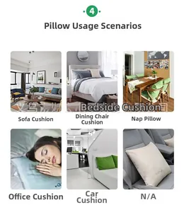 Classic geometric pillow covers shown in sofa, bed, office, and car interior settings