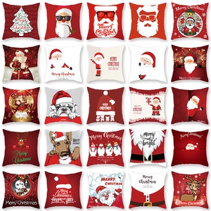 Collection de 25 housses de coussin de Noël avec divers motifs festifs et dessins animés
