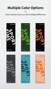 Matrix display of multi-color cooling sports towels with Sport Time printed logo