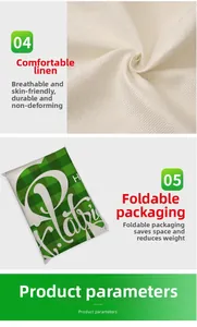 Detailansicht des St. Patrick's Day Leinenkissenbezugs mit grünem Kleeblatt und Textur