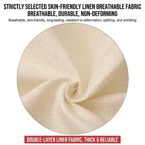 Independence Day linen pillow cover featuring durable double-layer breathable fabric texture